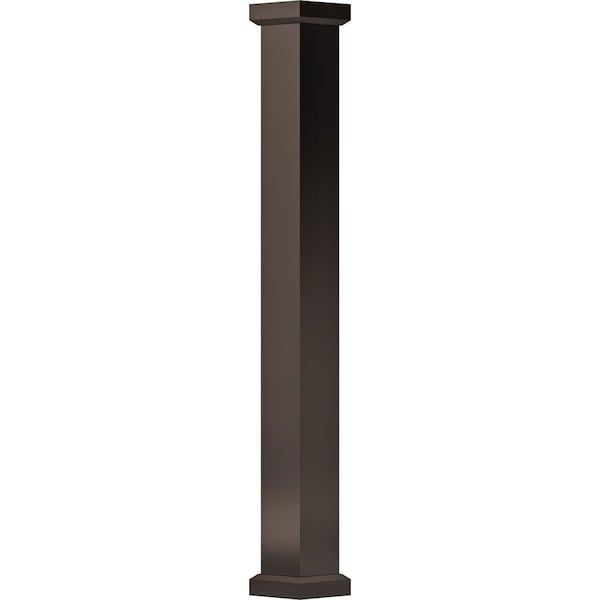 Ekena Millwork 8" x 8' Endura-Aluminum Empire Style Column, Square Shaft (Load-Bearing 20,000 lbs) Non-Tapered EA0808ENPSCEMEM - main